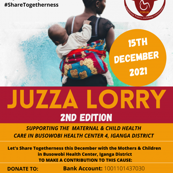 Juzza Lorry 2nd Edition: Fill The Lorry For The Mothers And Children In Busowobi Health Centre III, Iganga District